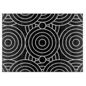 Nahtlose geometrische Kreise Schneidebrett (Vorderseite)
