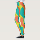 Nahtlose geometrische Leggings der Retro (Links)