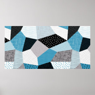 Nahtlose geometrische Muster, Fliesen aus Fliesen. Poster