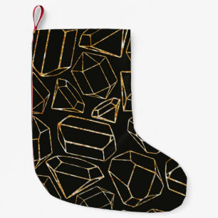 Nahtlose geometrische Muster im Retro-80er-Stil. P Kleiner Weihnachtsstrumpf