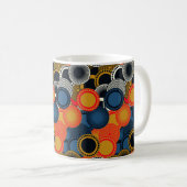 Nahtlose geometrische Muster im Retrostil in Kreis Kaffeetasse (VorderseiteRechts)