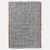 Nahtlose geometrische Muster Schwarz/Weiß Decke (Vorderseite Vertikal)