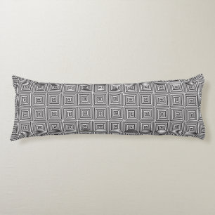 Nahtlose geometrische Muster Schwarz/Weiß Seitenschläferkissen
