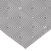 Nahtlose geometrische Muster Schwarz/Weiß Tischdecke (Schrägansicht)