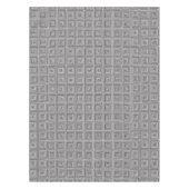 Nahtlose geometrische Muster Schwarz/Weiß Tischdecke (Vorderseite)