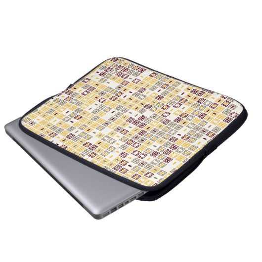 Nahtlose geometrische Mustergestaltung zur Illustr Laptopschutzhülle (Vorne Knopf)