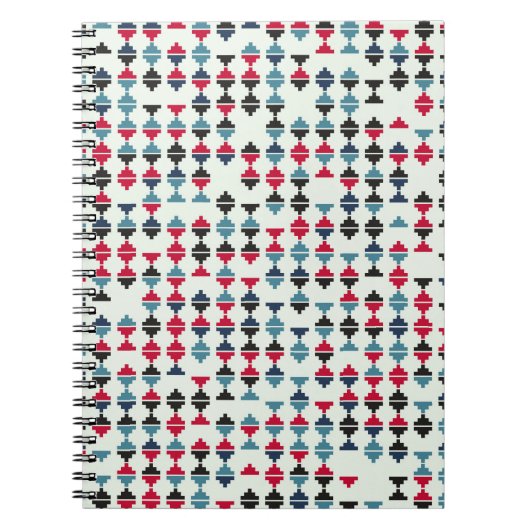 Nahtlose geometrische Mustergestaltung zur Illustr Notizblock (Vorderseite)