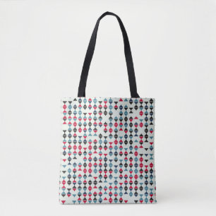 Nahtlose geometrische Mustergestaltung zur Illustr Tasche