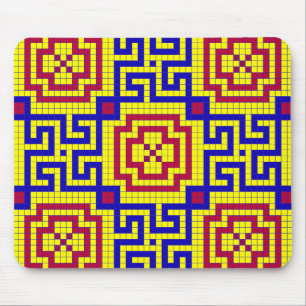Nahtlose gepolsterte geometrische Muster Mousepad