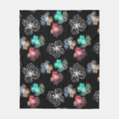 Nahtlose gezeichnete Blume abstrakt modern pa Fleecedecke (Vorderseite)