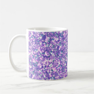 Nahtlose Glitter-Pailletten funkeln lila violett P Kaffeetasse