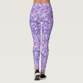 Nahtlose Glitzer-Glitzern glänzen Silber Leggings (Rückseite)