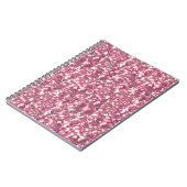 Nahtlose Glitzer-Glitzern glänzen Silber Notizblock (Linke Seite)