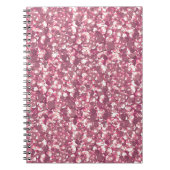 Nahtlose Glitzer-Glitzern glänzen Silber Notizblock (Vorderseite)