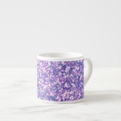 Nahtlose Glitzer-Sequenzen funkeln lila violetten Espressotasse (Vorderseite Rechts)