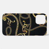 Nahtlose goldene Kettenmode, Illustrati Case-Mate iPhone Hülle (Rückseite (Horizontal))
