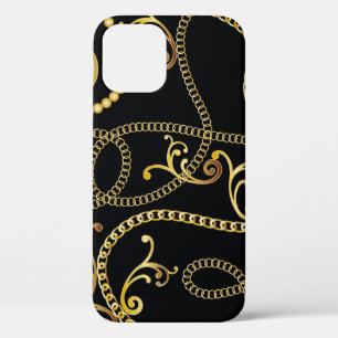 Nahtlose goldene Kettenmode, Illustrati Case-Mate iPhone Hülle