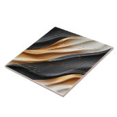 Nahtlose goldene und schwarze Seidenstoffe Fliese (Seite)