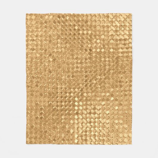 Nahtlose Goldfolie, goldene Glitzer-Textur Fleecedecke (Vorderseite)