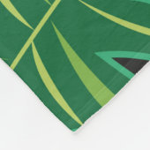 Nahtlose Grafik mit Blätter monstera und Fleecedecke (Ecke)