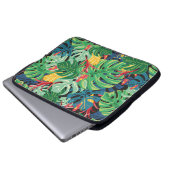 Nahtlose Grafik mit Blätter monstera und  Laptopschutzhülle (Vorne Knopf)