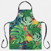 Nahtlose Grafik mit Blätter monstera und Schürze (Vorderseite)