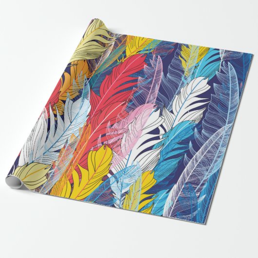 Nahtlose grafische Muster Wunder mehrfarbige Leist Geschenkpapier (Ungerollt)