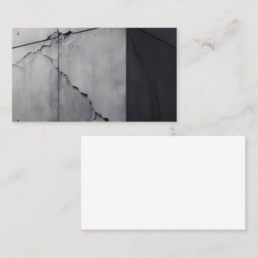 Nahtlose Graue Betonblockmuster Textur Visitenkarte (Vorne/Hinten)