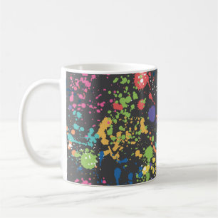 Nahtlose Grundierung mit Aquarellfarben sp Kaffeetasse