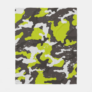 Nahtlose Grunge Tarnung Hintergrund. Camouflage  Fleecedecke