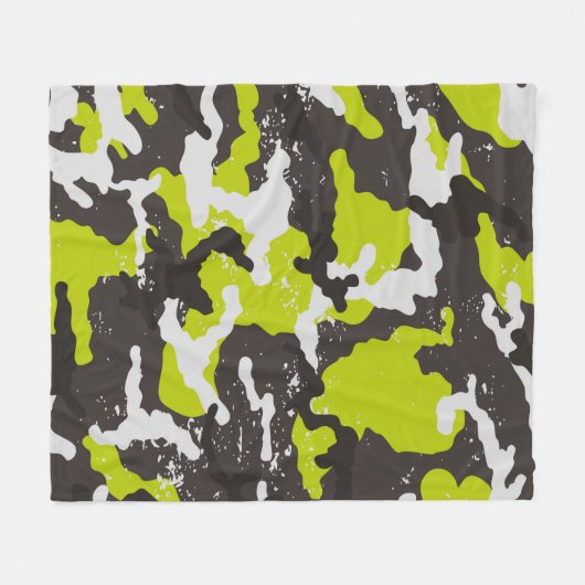 Nahtlose Grunge Tarnung Hintergrund. Camouflage  Fleecedecke (Vorderseite (Horizontal))