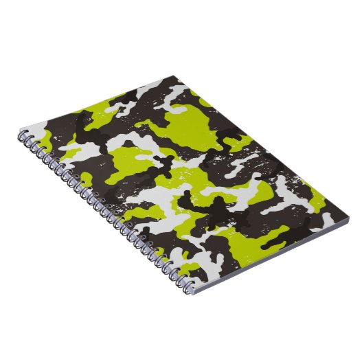 Nahtlose Grunge Tarnung Hintergrund. Camouflage Notizblock (Rechte Seite)