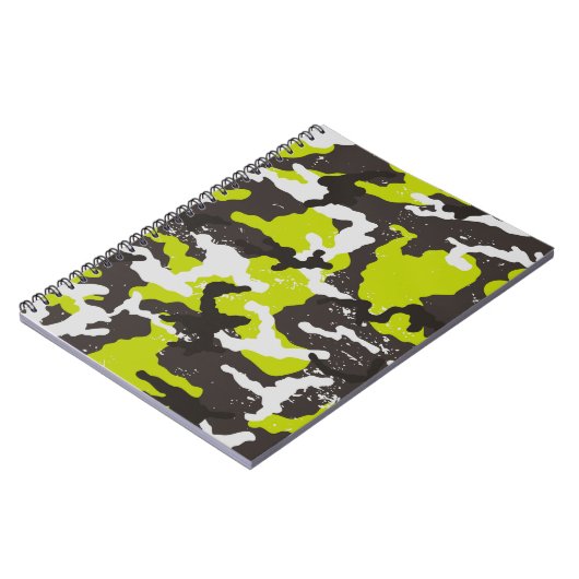 Nahtlose Grunge Tarnung Hintergrund. Camouflage Notizblock (Linke Seite)