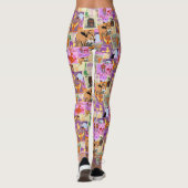 Nahtlose Halloween-Briefmarke-Kollektionen Leggings (Rückseite)