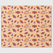 Nahtlose Halloween-Süßigkeiten und Bonbons Geschenkpapier (Flach)