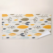 Nahtlose Hand illustrierte Blumenmuster auf Papier Badehandtuch (Badehandtuch)