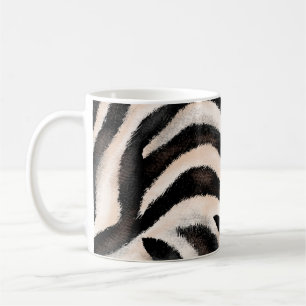 Nahtlose Hand zeichnend Zebrastruktur, Tierdruck, Kaffeetasse
