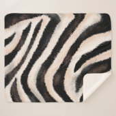 Nahtlose Hand zeichnend Zebrastruktur, Tierdruck, Sherpadecke (Vorderseite (Horizontal))