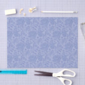 Nahtlose, hellblaue Blume Seidenpapier (Handwerk)