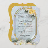 Nahtlose hellblaue, rosa und weiße Mandalase Einladung (Vorne/Hinten)