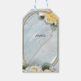 Nahtlose hellblaue, rosa und weiße Mandalase Geschenkanhänger