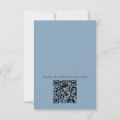 Nahtlose hellblaue, rosa und weiße Mandalase RSVP Karte (Rückseite)