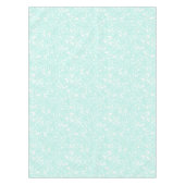 Nahtlose, hellgrüne Blume runden Blätter mit Tischdecke (Vorderseite)