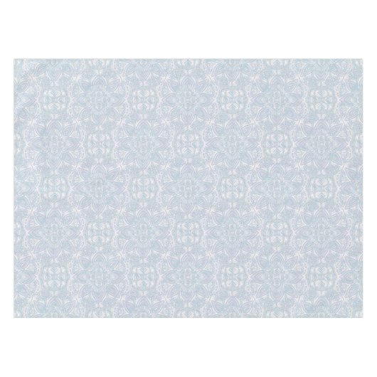 Nahtlose hellgrüne, gelbe und weiße Mandalase Tischdecke (Vorderseite (Horizontal))