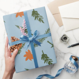 Nahtlose Herbstumpfpapier mit gemütlichen Pinecone Geschenkpapier