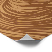 Nahtlose Holzkörner-Vector-Muster Poster (Ecke)