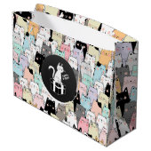 Nahtlose Illustration Große Geschenktüte (Rückseite Schrägansicht)