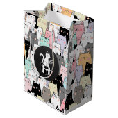 Nahtlose Illustration Mittlere Geschenktüte (Rückseite Schrägansicht)