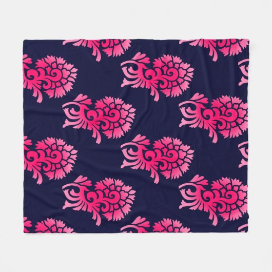 nahtlose indische Mughal-Blume motif-Background ab Fleecedecke (Vorderseite (Horizontal))