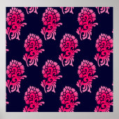 nahtlose indische Mughal-Blume motif-Background ab Poster (Vorne)